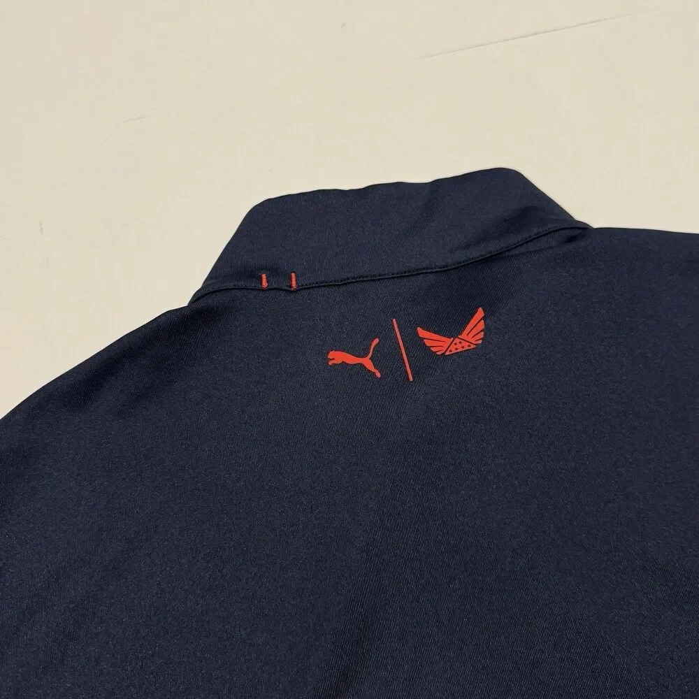 Puma x Volition America Vest Men’s L Navy Blue Performance Cover Golf Full Zip